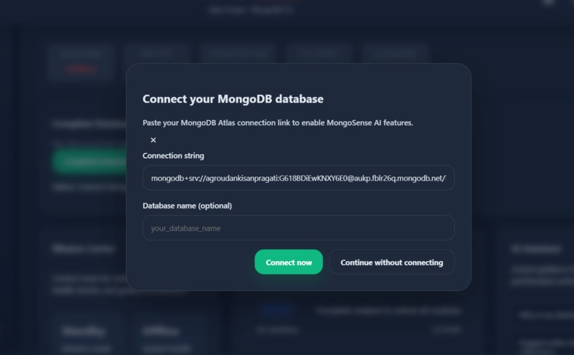 MongoSense AI – screenshot 1