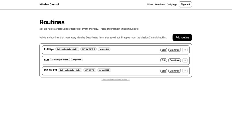 Mission Control – screenshot 1