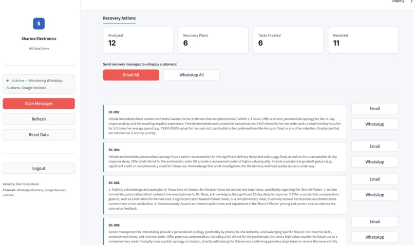 SMB Sentinel AI – screenshot 4