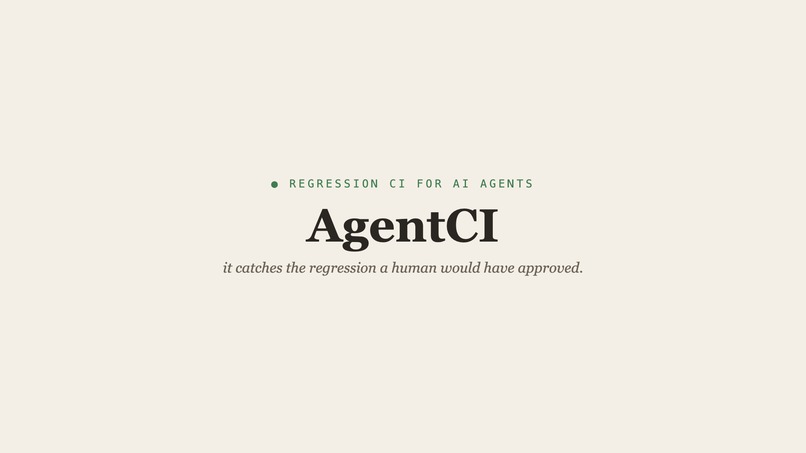 AgentCI – screenshot 1
