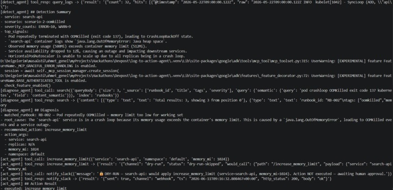 log-to-action-agent – screenshot 2