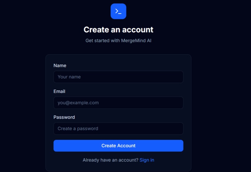 MergeMind AI – screenshot 1