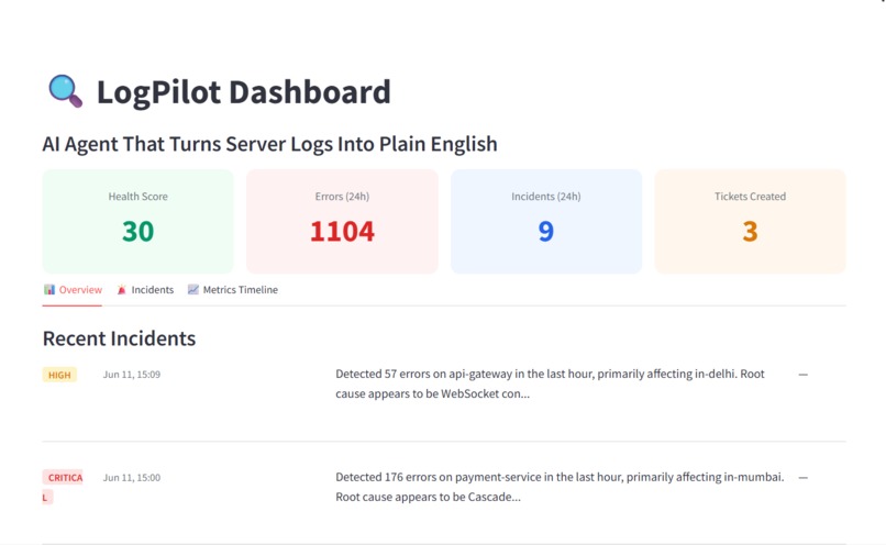 LogPilot – screenshot 2