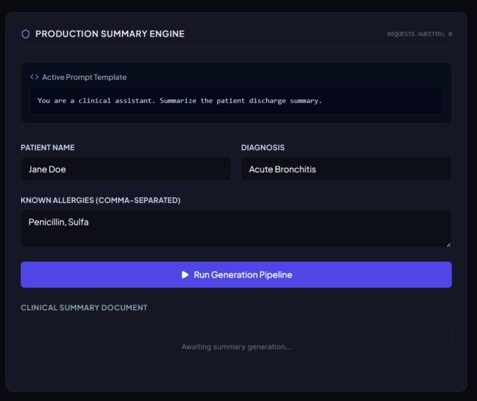 Clinical AI Safety Console – screenshot 3