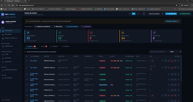 SQA AI-Driven  Potenciando el QA/QC y plazos  en compras EPC – screenshot 7