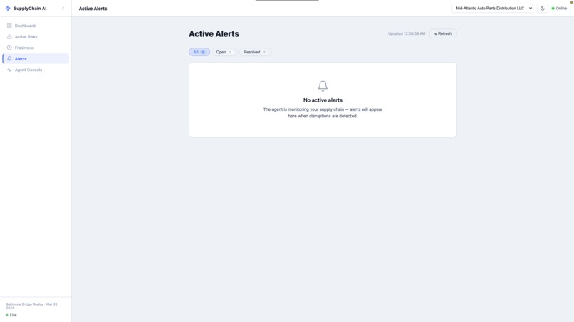 Supply Chain Intelligence Agent – screenshot 3