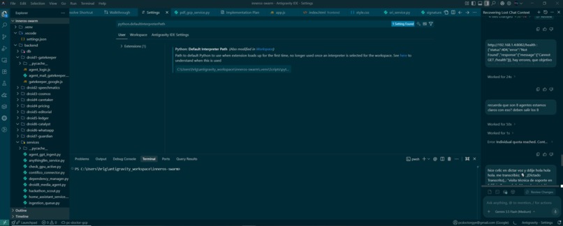 InnerOS-Sovereign Multi-Agent Swarm for IT Field Operations – screenshot 1