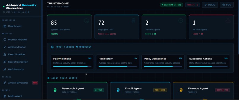 AI Agent Security Guardian – screenshot 4