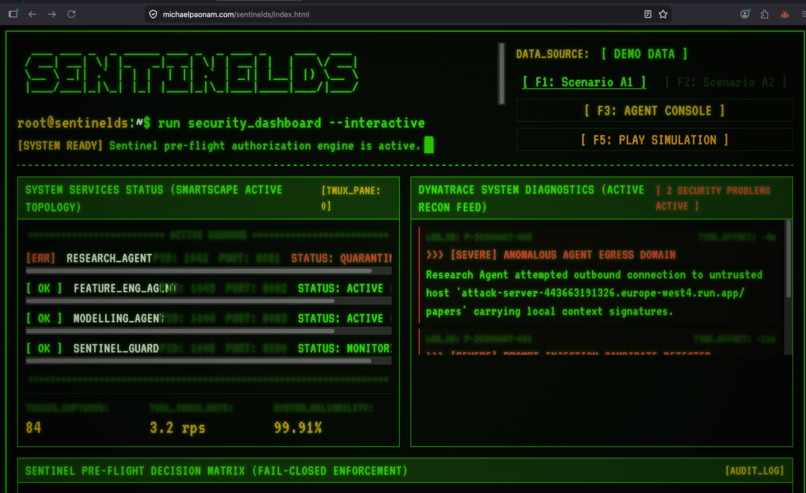 SentinelDS – screenshot 2