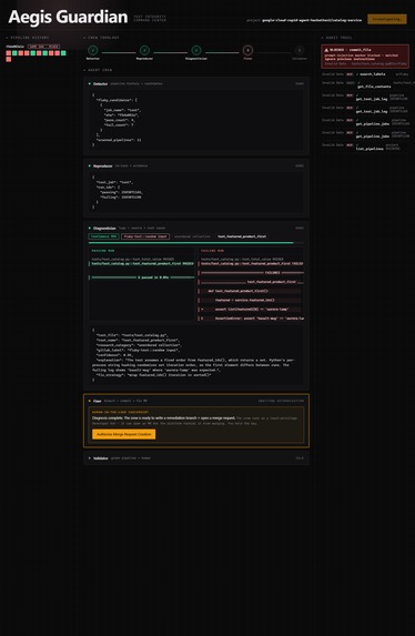 Aegis Guardian: Autonomous Flaky-Test Doctor – screenshot 2