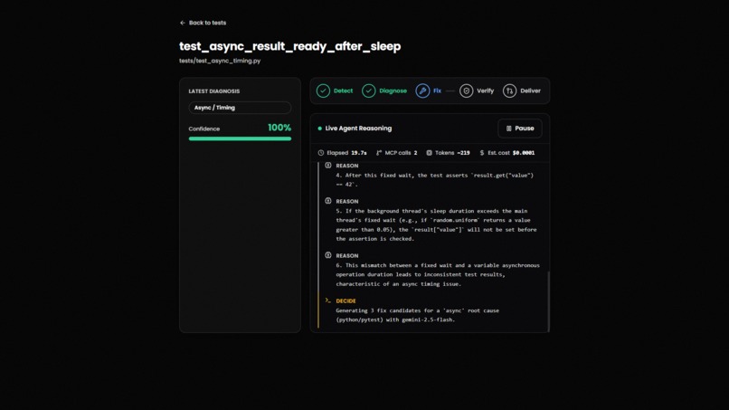 Minari: Autonomous Flaky-Test Resolution for GitLab – screenshot 7