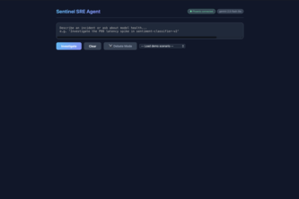 Sentinel SRE Agent