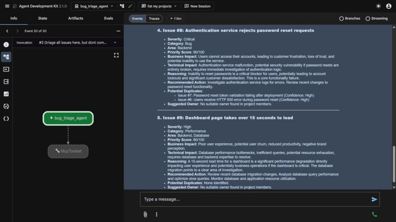 TriageBot – screenshot 2