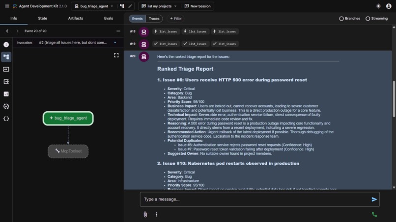 TriageBot – screenshot 1