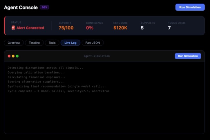 Supply Chain Intelligence Agent – screenshot 8