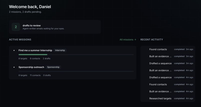 outreachOS – screenshot 3