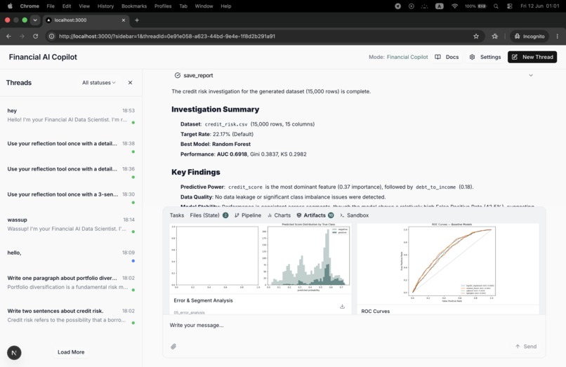Financial AI Copilot – screenshot 1