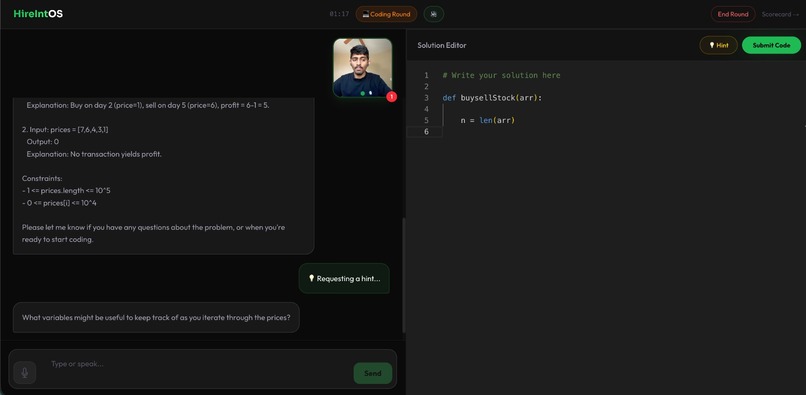 HireIntOS – screenshot 1