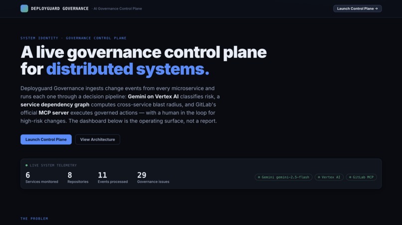 Deployguard Governance – screenshot 1