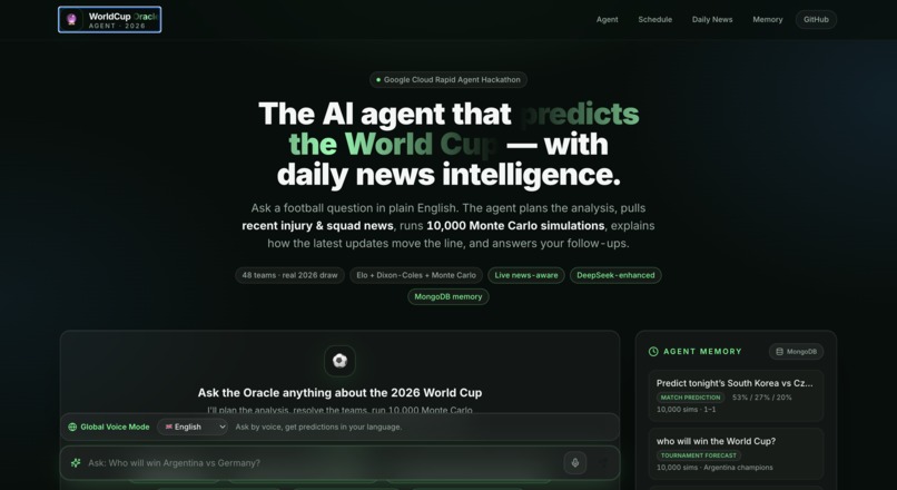 WorldCup Oracle Agent – screenshot 6