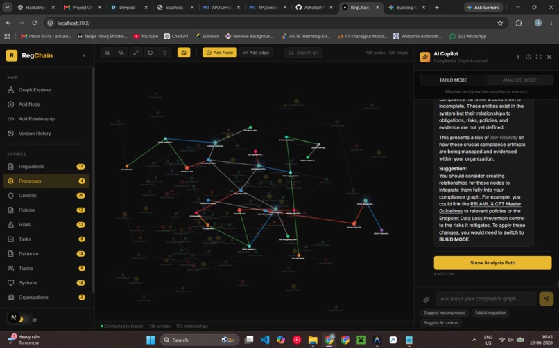 RegChain – screenshot 1