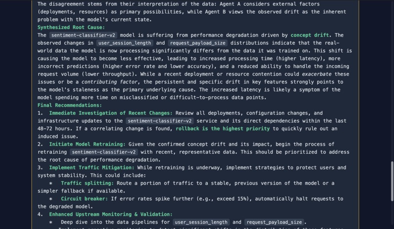 Sentinel SRE Agent – screenshot 7