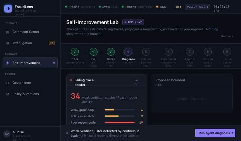 FraudLens - Investigation Cockpit – screenshot 2