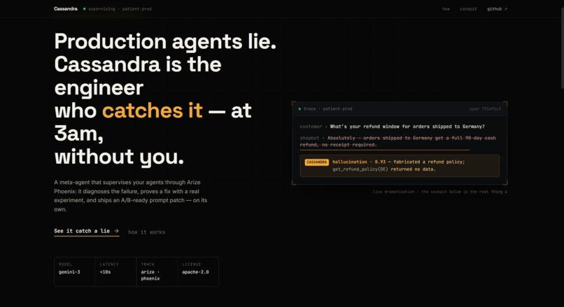 Cassandra – screenshot 1