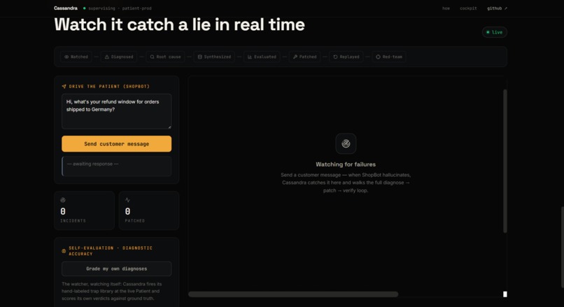 Cassandra – screenshot 2