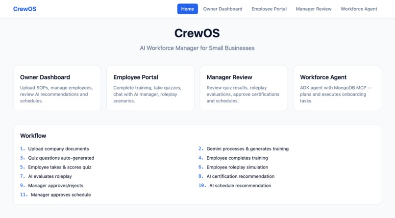 crewOS – screenshot 1