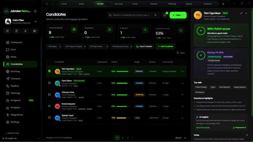 Jobraker Recruiter — AI Hiring Copilot – screenshot 11