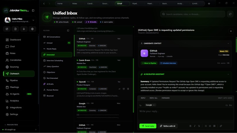 Jobraker Recruiter — AI Hiring Copilot – screenshot 12