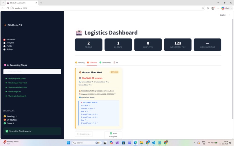BiteRush: AI-Powered Stadium Commerce Platform – screenshot 2