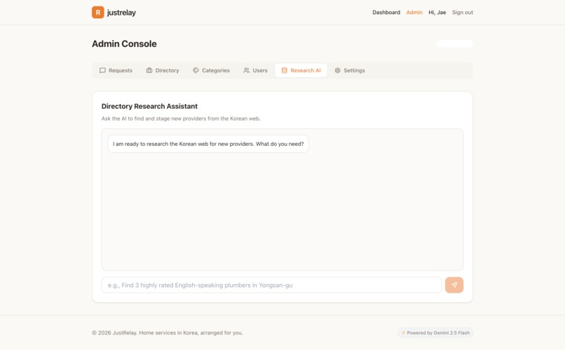 JustRelay. AI home services concierge for expats in Korea. – screenshot 7