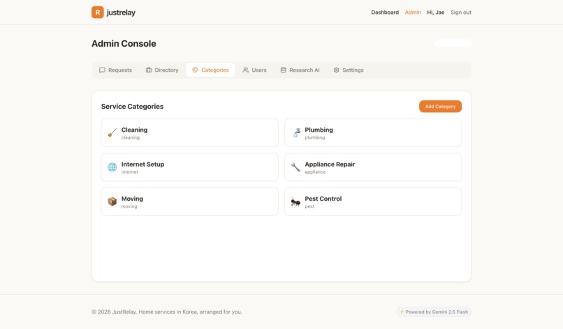 JustRelay. AI home services concierge for expats in Korea. – screenshot 6