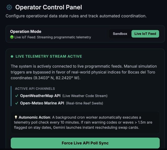 IslandFlow: a Weather-Adaptive Concierge for Bocas del Toro – screenshot 7
