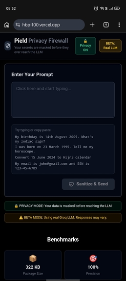 hbp100: Hummingbird Privacy Firewall – screenshot 1