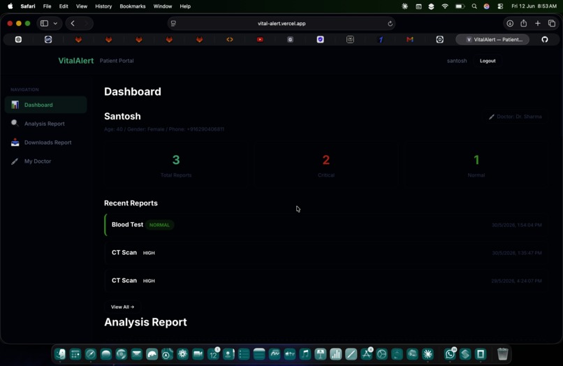 VitalAlert – screenshot 1