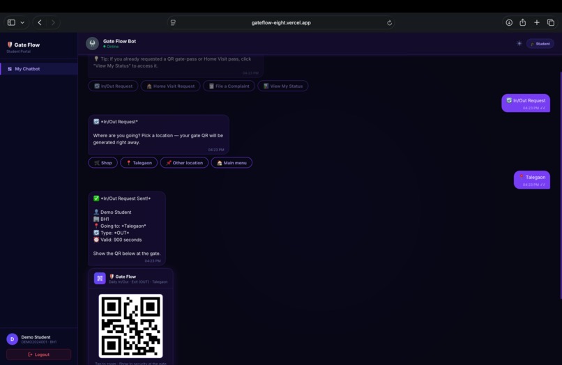 GateFlow: QR-Based Access Control – screenshot 2