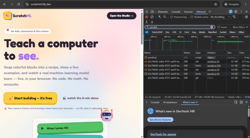 ScratchML – screenshot 2