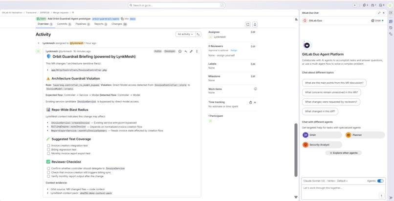 Orbit Guardrail Agent powered by LynkMesh – screenshot 1