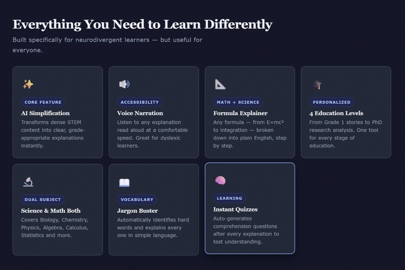NeuroSTEM: AI-powered STEM for every mind` – screenshot 4