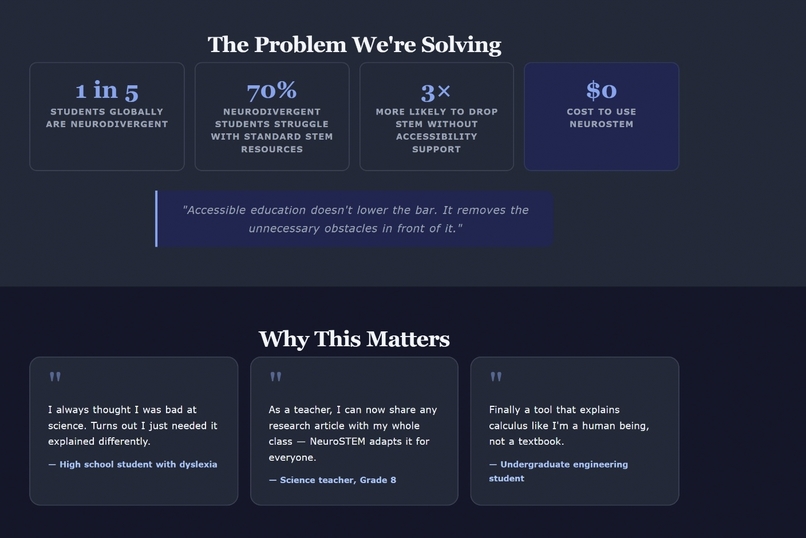 NeuroSTEM: AI-powered STEM for every mind` – screenshot 3