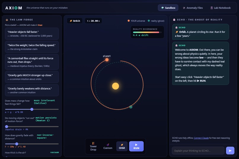 AXIOM — The Universe That Runs On Your Mistakes – screenshot 3