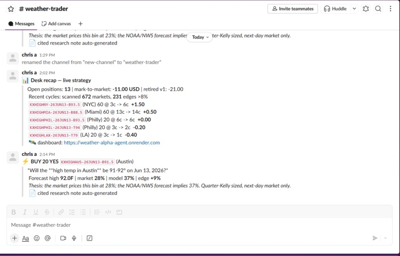 Weather-Alpha Trading Desk – screenshot 4