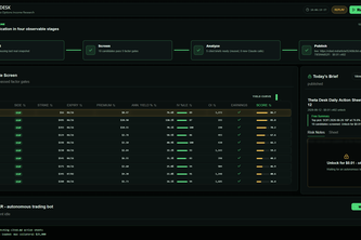 Theta Desk — An AI Options Desk That Sells to Robots