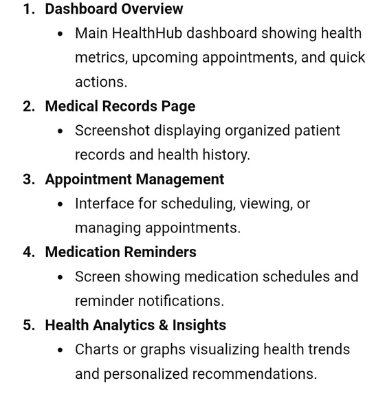 HealthHub – screenshot 2
