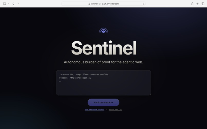 sentinel – screenshot 1