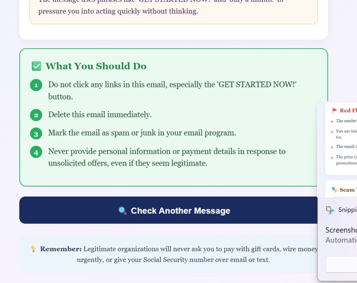 AI Scam Detector – screenshot 4