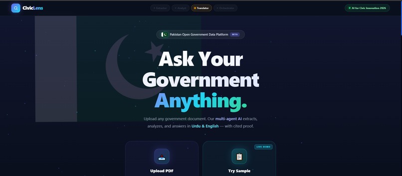 CivicLens – screenshot 1